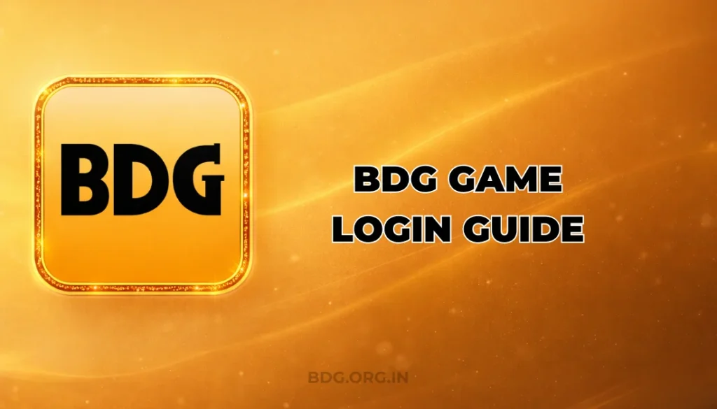 BDG Game Login Guide